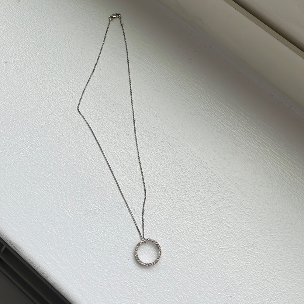 Diamond Halo Necklace